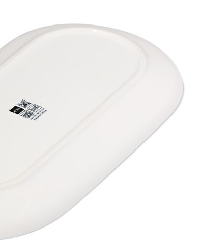 plat de service 16 x 30 x 2cm Knap new bone china blanc - 9650321 - HEMA
