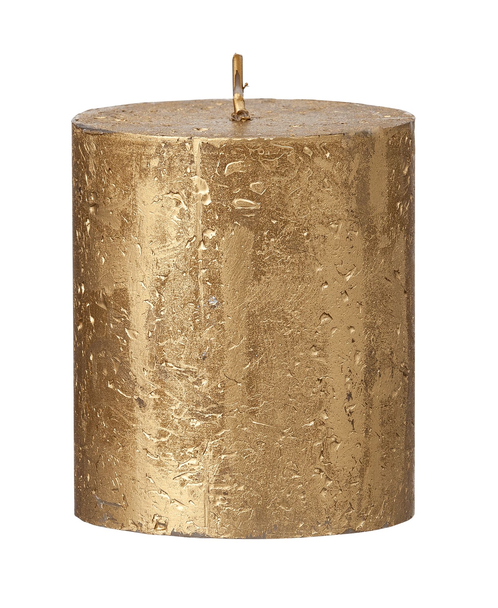 bougie rustique - 8x7 cm - or or 7 x 8 - 13503212 - HEMA