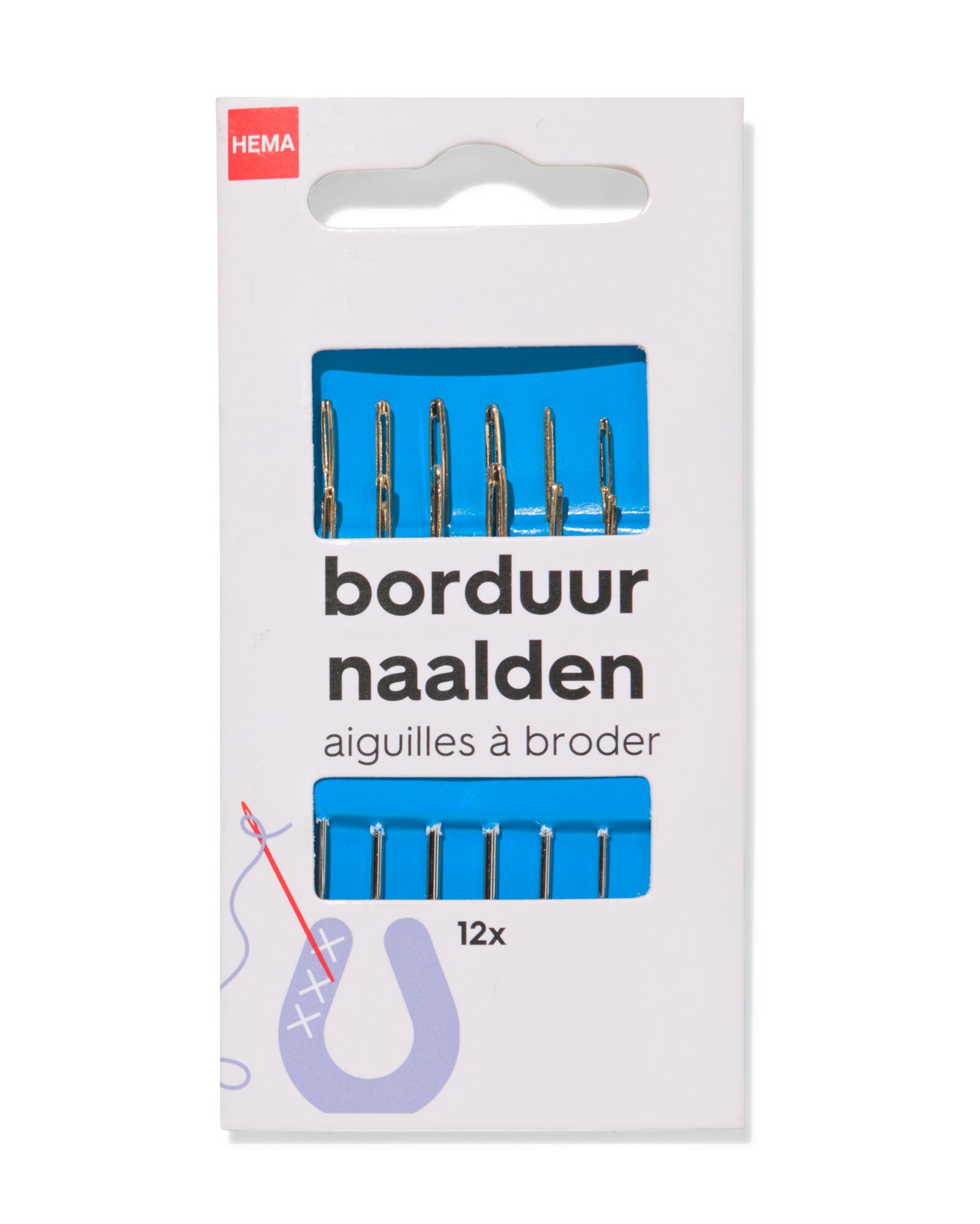 borduurnaalden - 12 stuks - 1400307 - HEMA