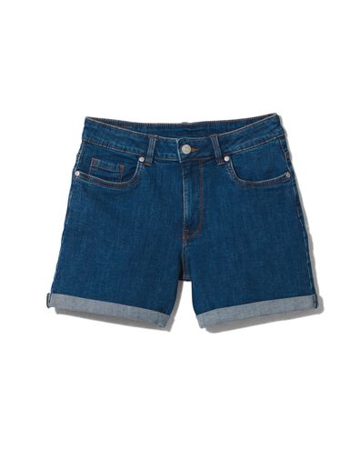 Damen-Jeansshorts middenblauw - 1000019614 - HEMA