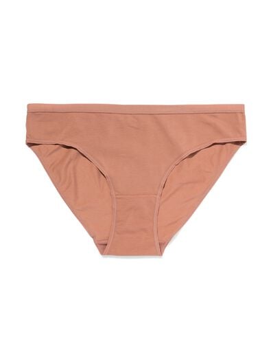 slip femme confort parfait coton marron clair - 19611424LIGHTBROWN - HEMA