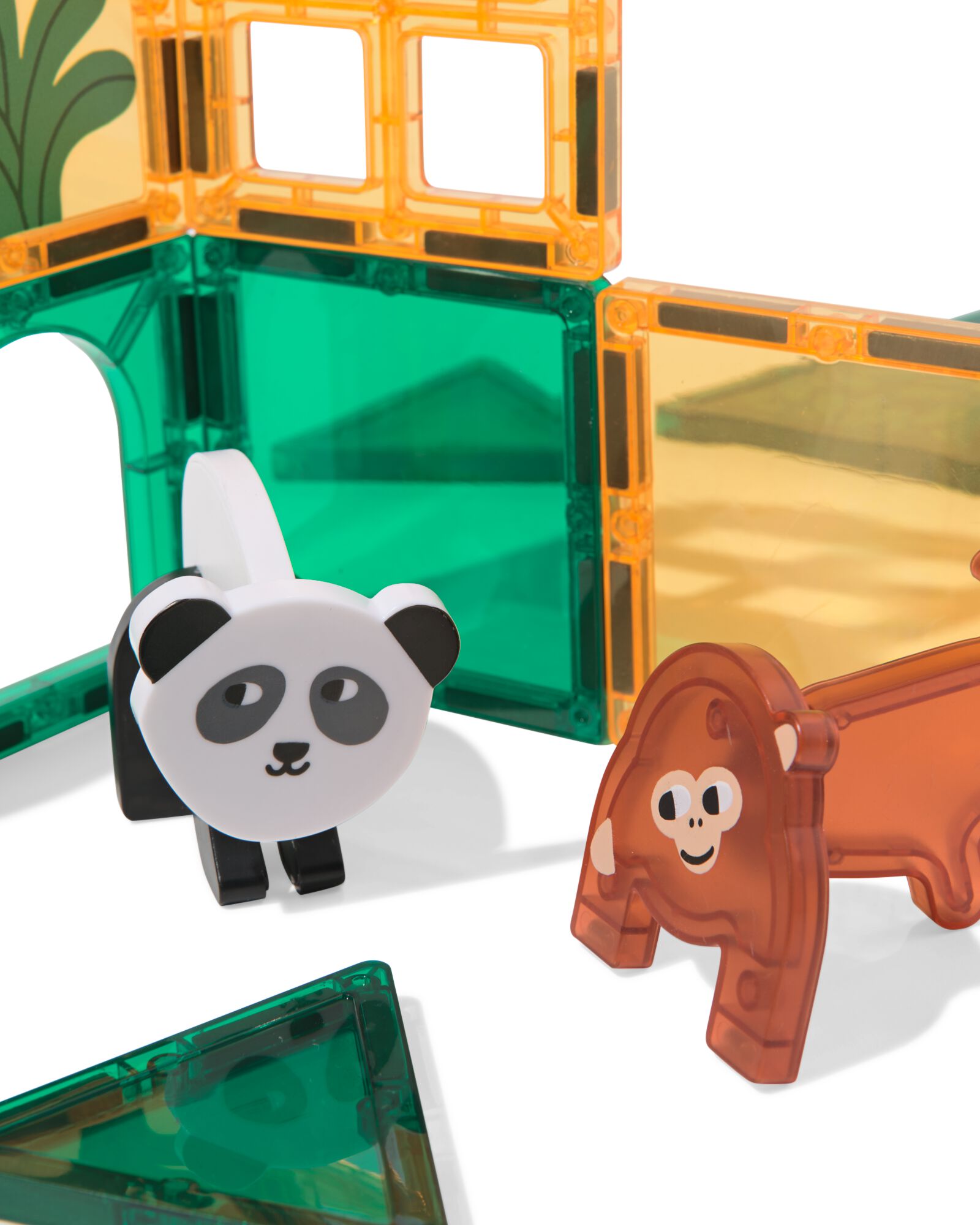 magnetische bouwtegels jungle 20-delig - 15100307 - HEMA