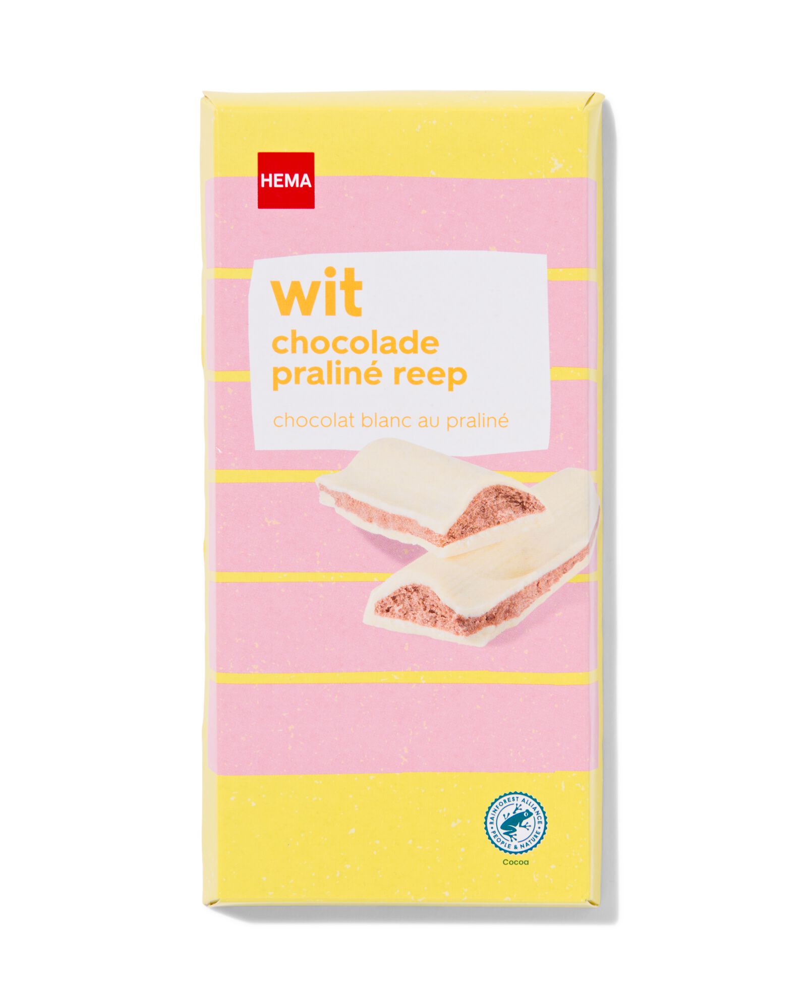 chocoladereep wit pralin&eacute; 200gram - 10350045 - HEMA