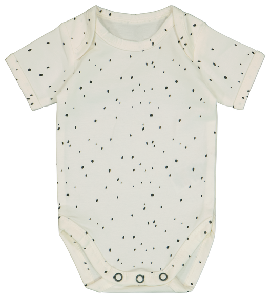 3er-Pack Baby-Bodys, mit Elasthan weiß weiß - 1000028691 - HEMA