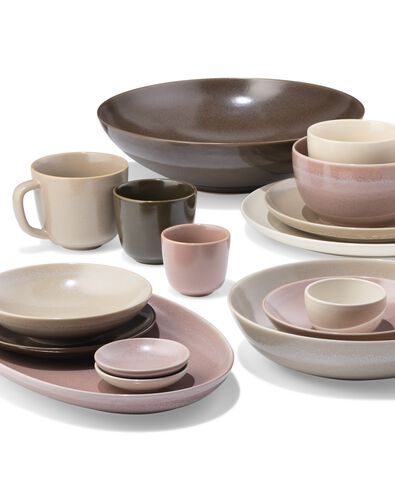 assiette creuse &Oslash; 22 cm PUUR gla&ccedil;ure r&eacute;active beige - 9650173 - HEMA