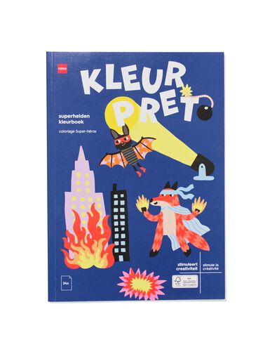 livre de coloriage A4 superh&eacute;ros - 15900126 - HEMA
