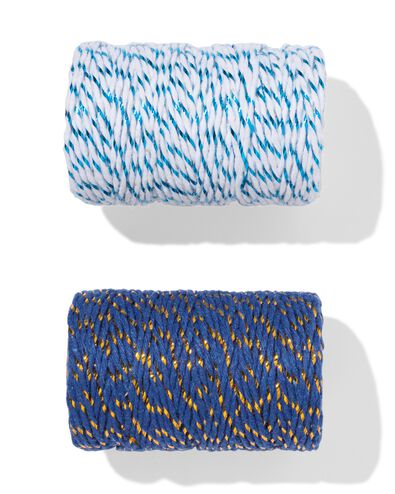 katoendraad 20m blauw - 14793304 - HEMA