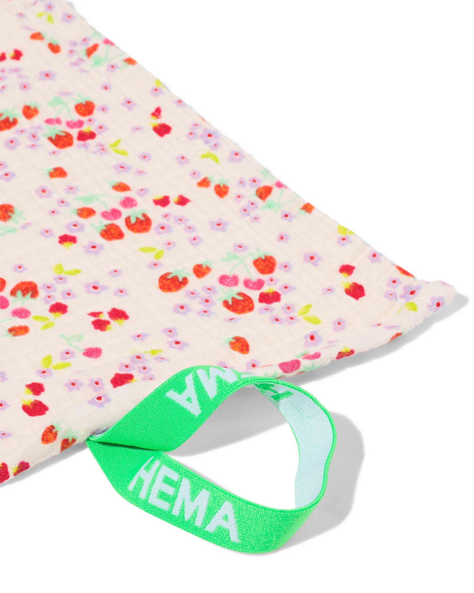 serviette de plage enfant 80x140cm mousseline fleurs - 5200266 - HEMA