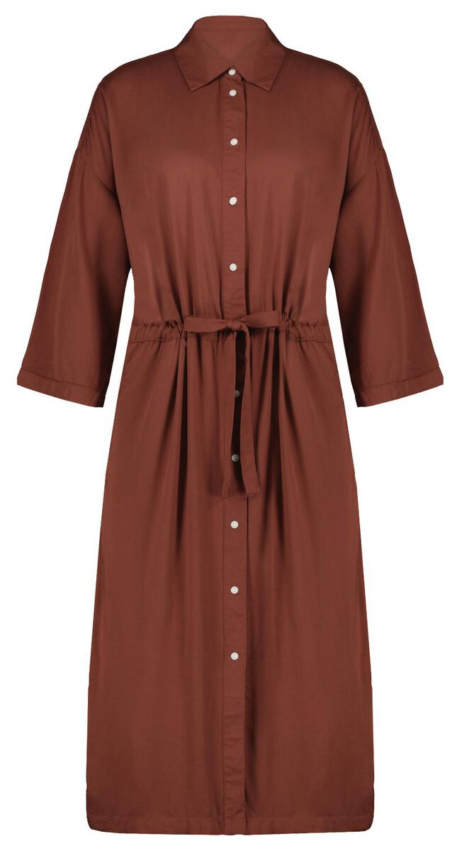 Damen-Kleid Lisa, mit Knopfleiste rot - 1000026122 - HEMA