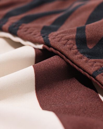 omkeerbaar damesbikinibroekje Jacky zebra-blokken chocoladebruin chocoladebruin - 22360500CHOCOLATEBROWN - HEMA