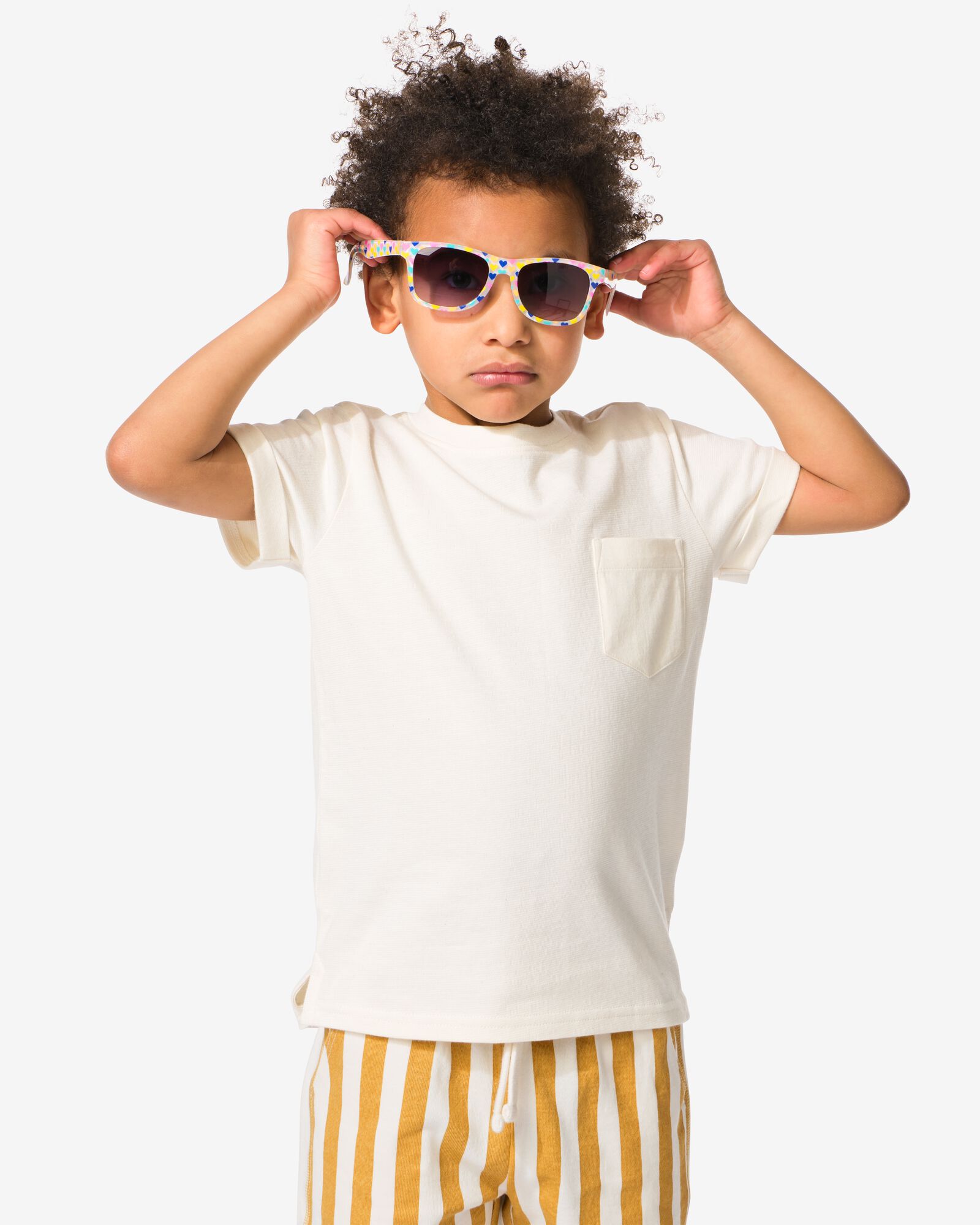 Kinder-T-Shirt mit Struktur ecru - 30742005ECRU - HEMA