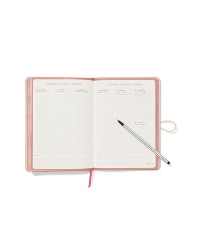 agenda scolaire 2026-2027 sassy me 15,3x21,6cm faux cuir crocodile - 14505658 - HEMA