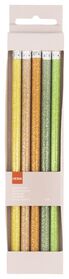 5er-Pack Bleistifte, Glitter - 14410029 - HEMA