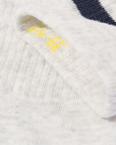 Herren-Socken, mit Baumwollanteil, sportive Streifen graumeliert - 4102635GREYMELANGE - HEMA