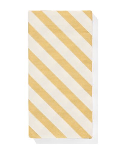 Servietten Goldstreifen 40 x 40 cm – 12 Stück. - 14250206 - HEMA