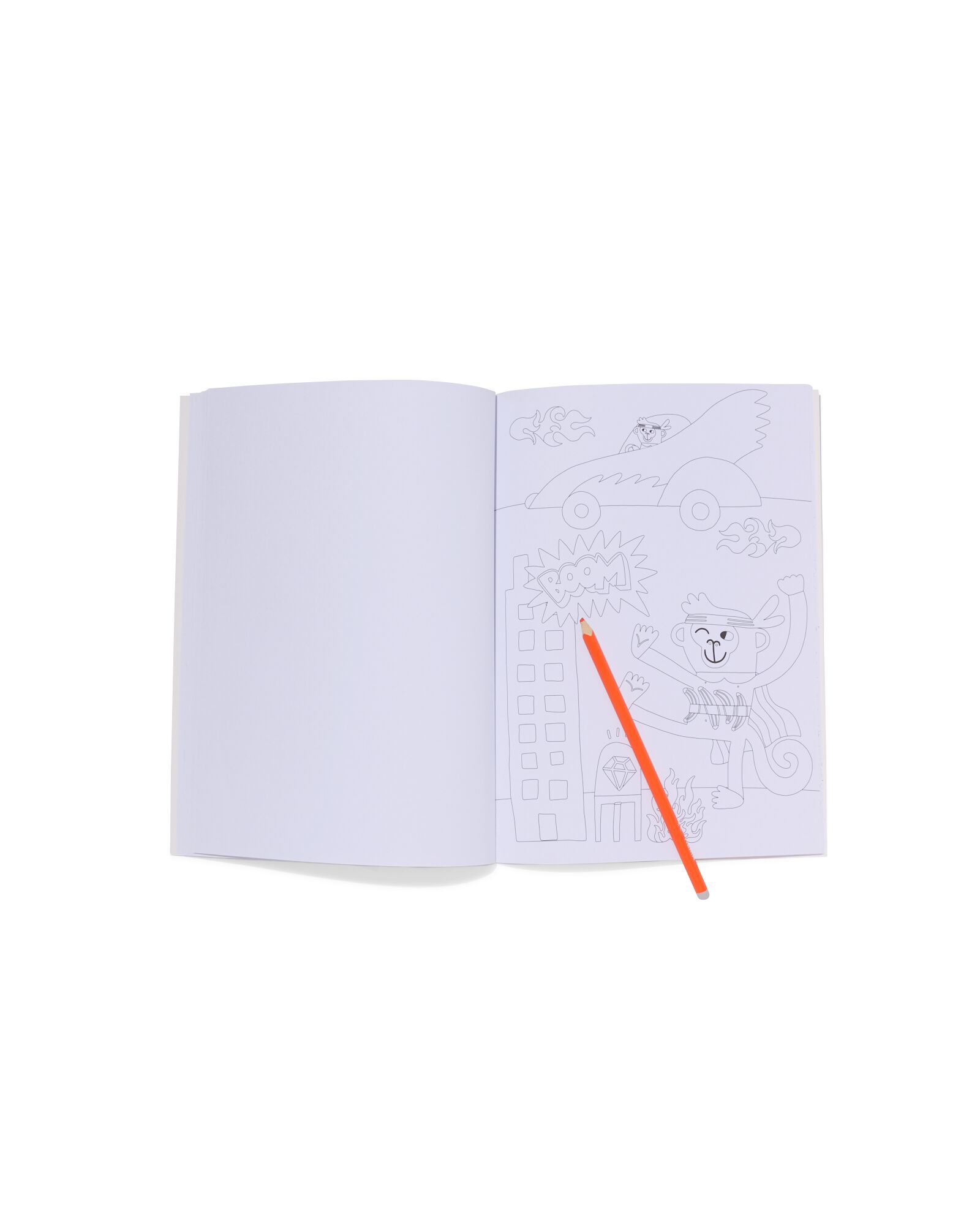 livre de coloriage A4 superh&eacute;ros - 15900126 - HEMA