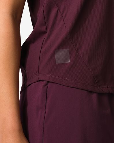 maillot de sport femme bordeaux bordeaux - 36000472BURGUNDYRED - HEMA