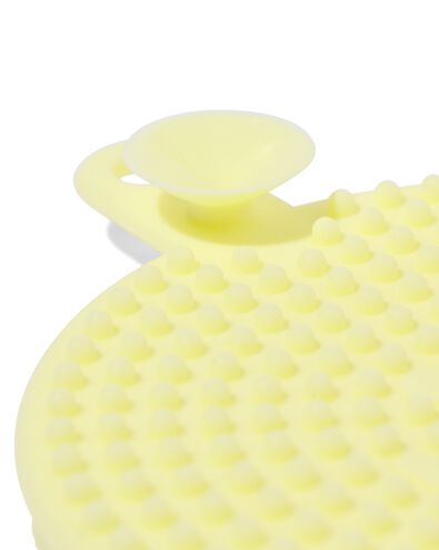 éponge de nettoyage en silicone Ø10cm jaune - 20540055 - HEMA