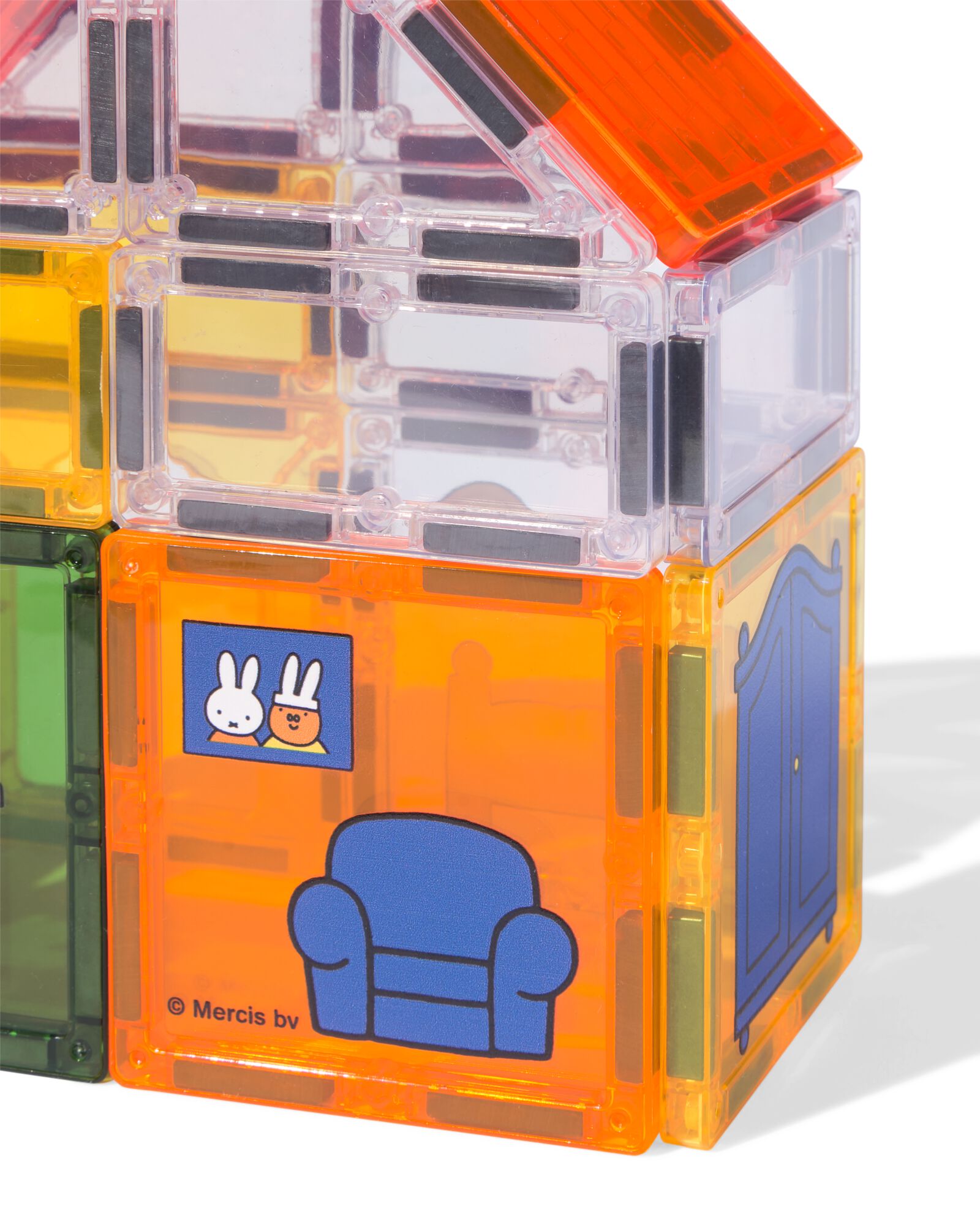 tuiles de construction magn&eacute;tiques Miffy avec ses amis 52 pi&egrave;ces - 60410371 - HEMA