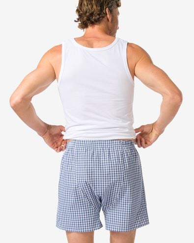 caleçon ample homme blocs bleu bleu - 19190490BLUE - HEMA