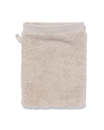 gant de toilette extra doux qualité hôtelière sable - 5270006 - HEMA