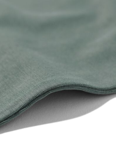 débardeur femme coton/stretch avec dentelle vert XL - 19660255 - HEMA