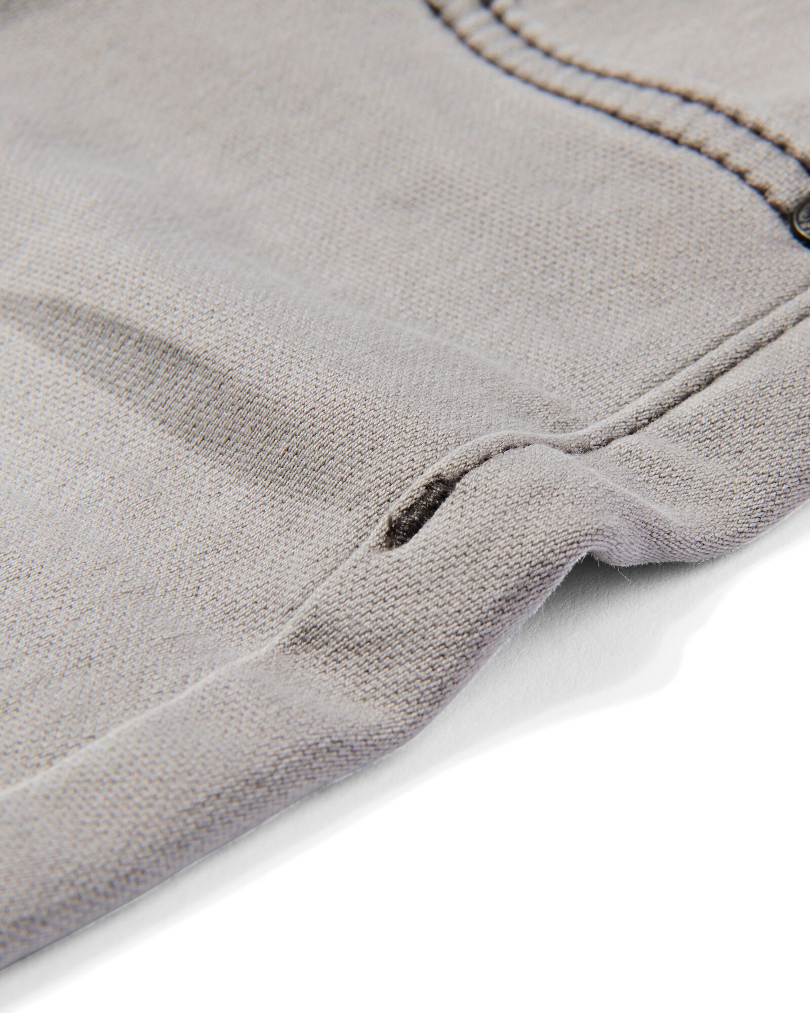 kindershort jogdenim grijs grijs - 1000023202 - HEMA