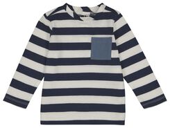 Baby-T-Shirt mit Streifen blau blau - 1000028204 - HEMA