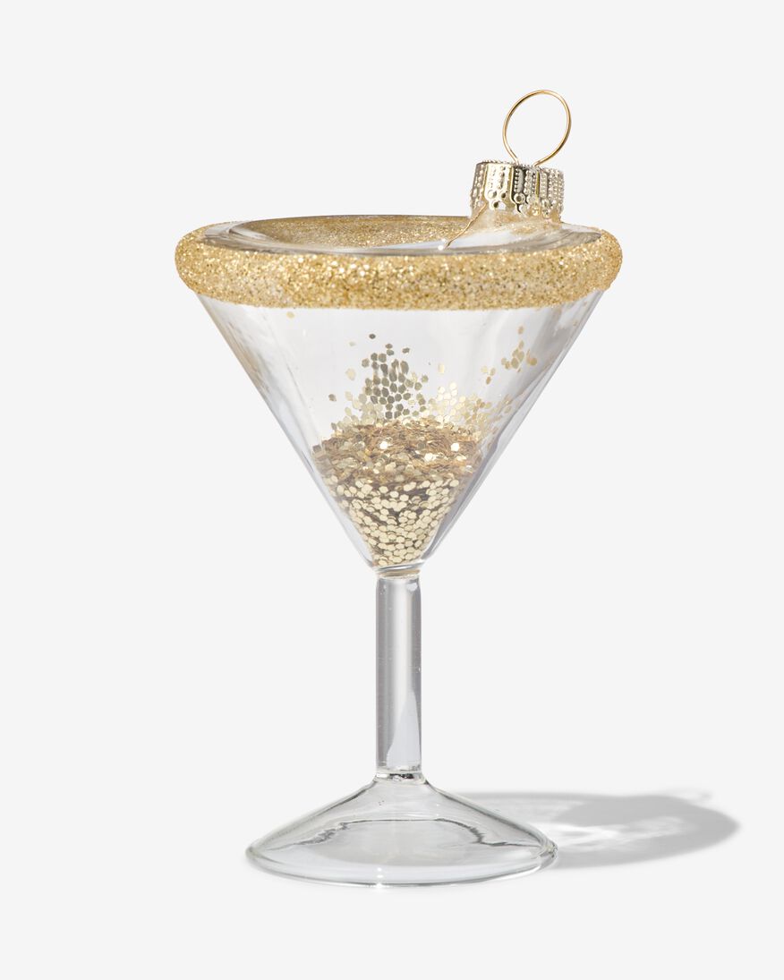 Baumschmuck, Cocktailglas, Glas, 9 cm - 25180221 - HEMA