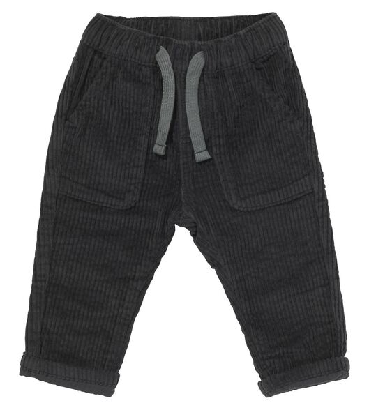 pantalon bébé côte velours gris foncé gris foncé - 1000029142 - HEMA