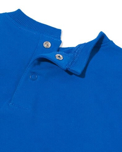 Baby-Sweatshirt, „C‘est formidable“ kobaltblau 68 - 33198842 - HEMA