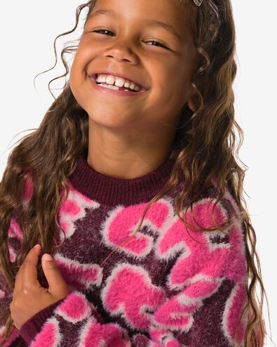 kindertrui tekst  bordeauxrood - 30855522BURGUNDYRED - HEMA