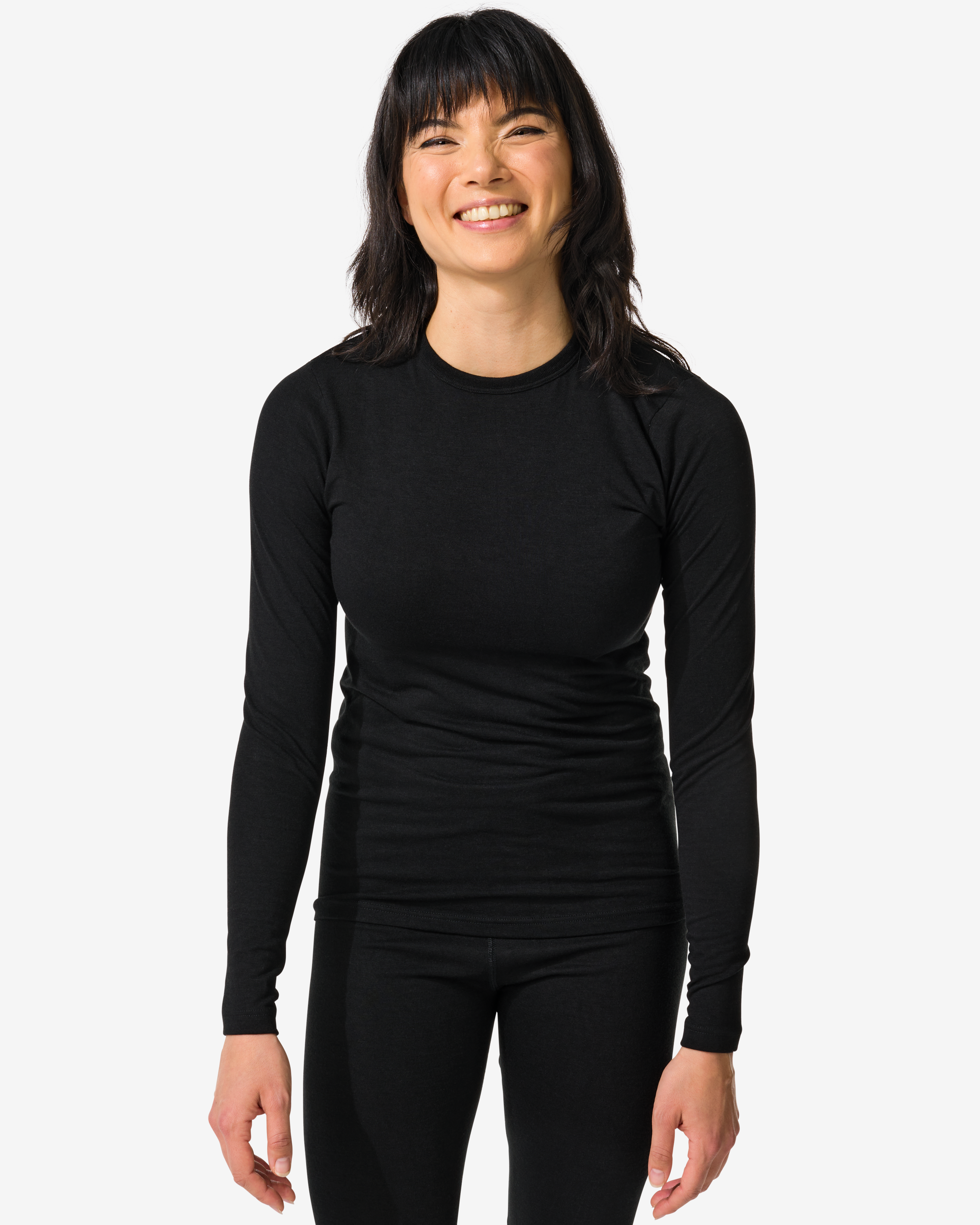 dames thermo broek zwart - HEMA