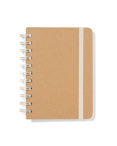 notitieboek A6 gelinieerd kraft - 14120124 - HEMA