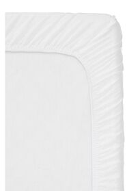 drap-housse - jersey coton blanc blanc - 1000013993 - HEMA