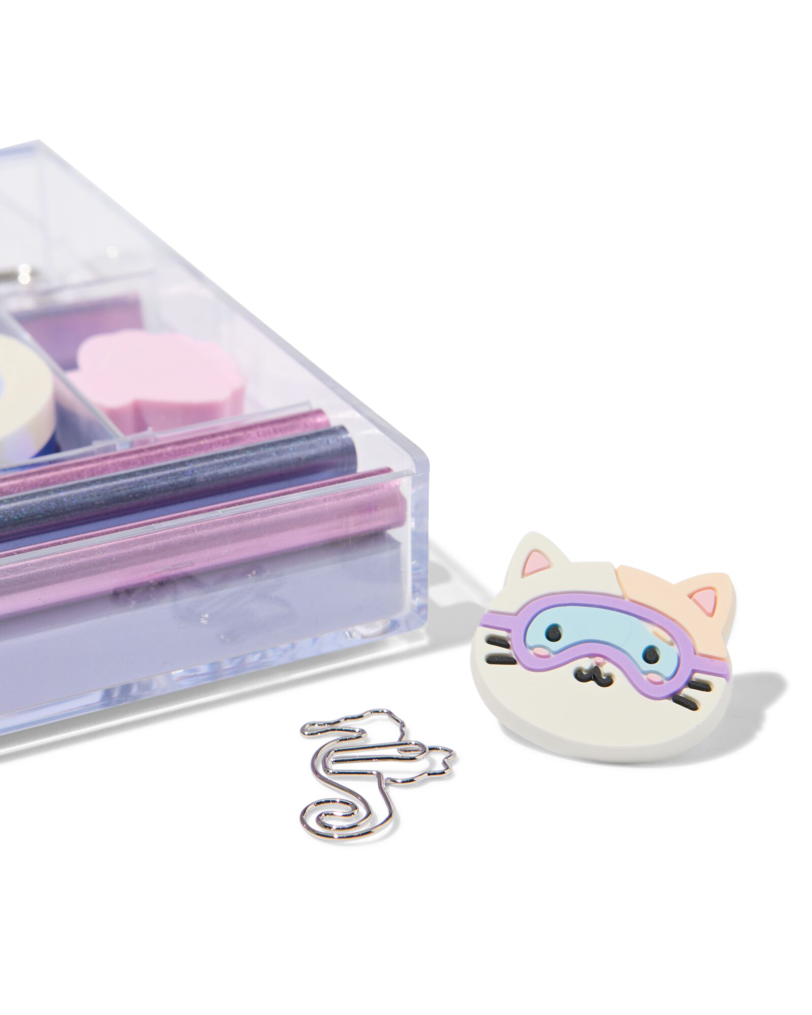 Schreibtischset Accessoires 20,2 &times; 14,3 &times; 2,2 cm Katzen - 14102211 - HEMA