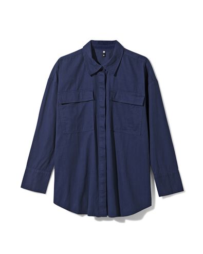 chemisier femme Kelsey bleu fonc&eacute; - 36281355DARKBLUE - HEMA