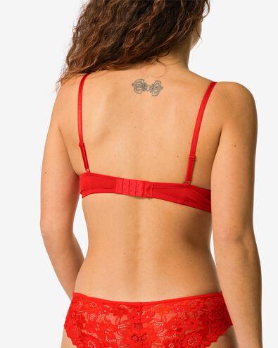 Vorgeformter Spitzen-BH mit B&uuml;gel rot - 21840210RED - HEMA