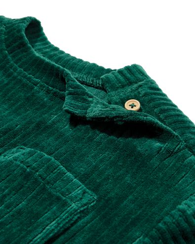 Baby-Sweater aus Velours, gerippt gr&uuml;n - 33169970GREEN - HEMA