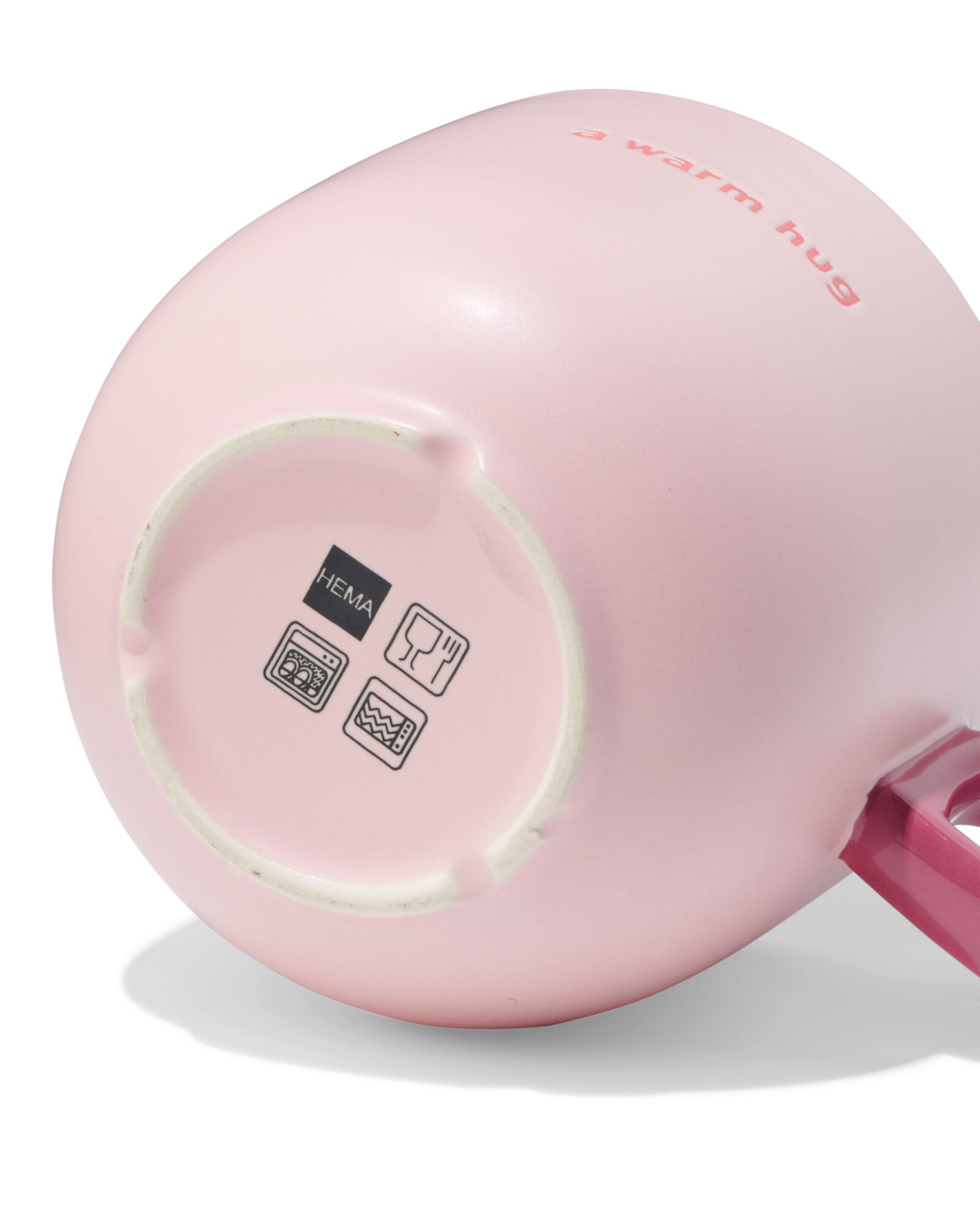 tasse 480 ml c&eacute;ramique avec anse c&oelig;ur lilas - 61100250 - HEMA