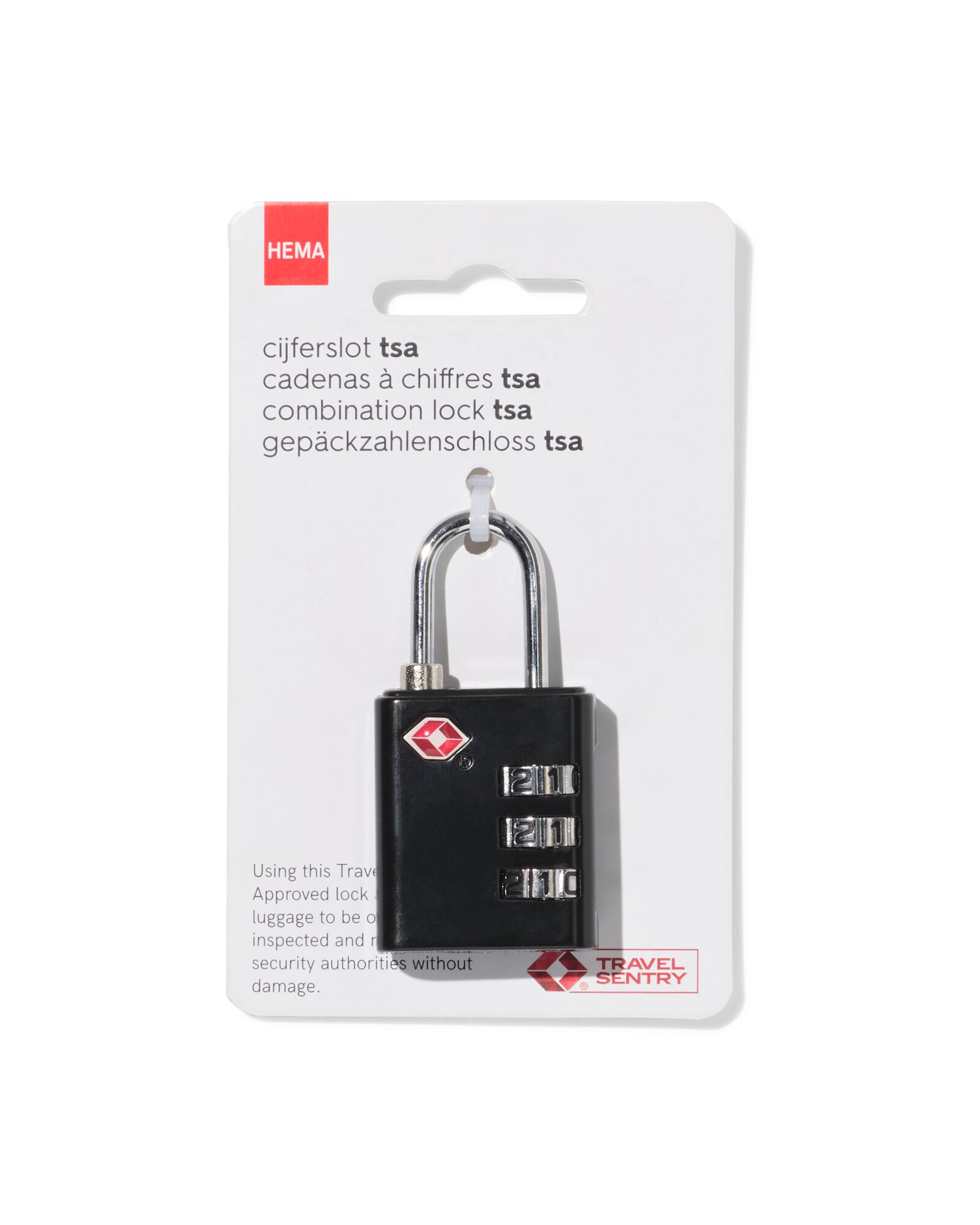 TSA cijferslot - 6.5x3 - 18630008 - HEMA