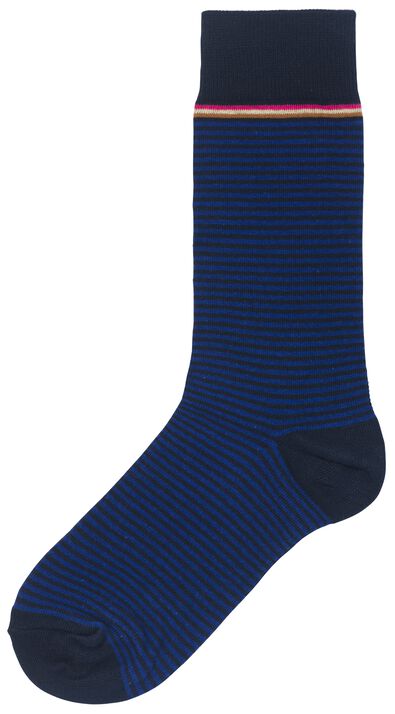 2 paires de chaussettes homme avec coton bleu foncé 39/42 - 4180046 - HEMA