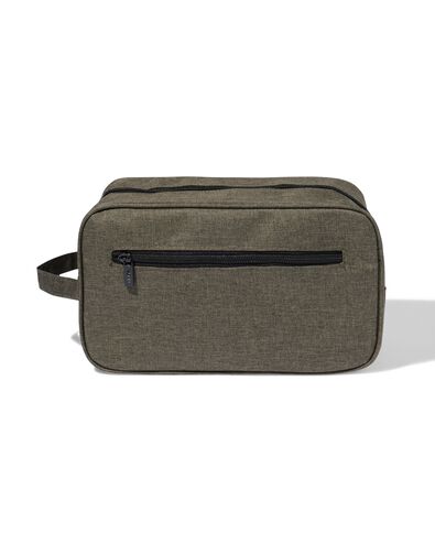 Kulturtasche 27 &times; 12 &times; 16 cm, dunkelgr&uuml;n - 11890734 - HEMA