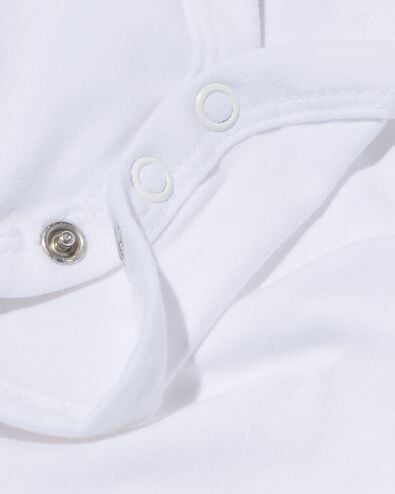 Überschlag-Bodys - Bio-Baumwollstretch - 2 Stück weiß weiß - 1000005362 - HEMA