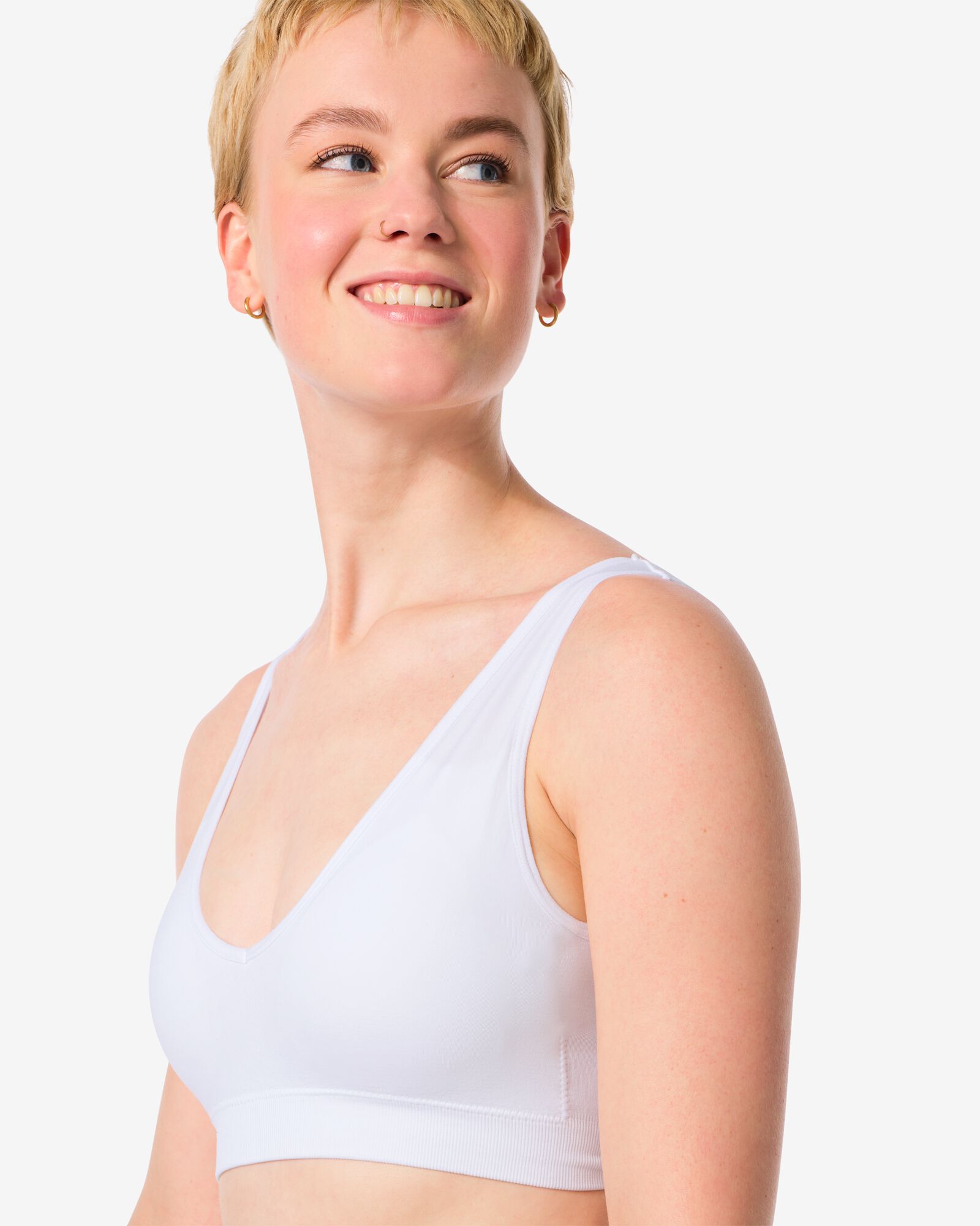 haut sans couture et sans armature  blanc blanc - 21930806WHITE - HEMA