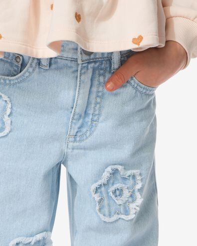 kinderbroek bloemen lichtblauw lichtblauw - 30839449LIGHTBLUE - HEMA