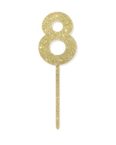 D&eacute;coration de g&acirc;teau r&eacute;utilisable chiffre 8 - 14240187 - HEMA