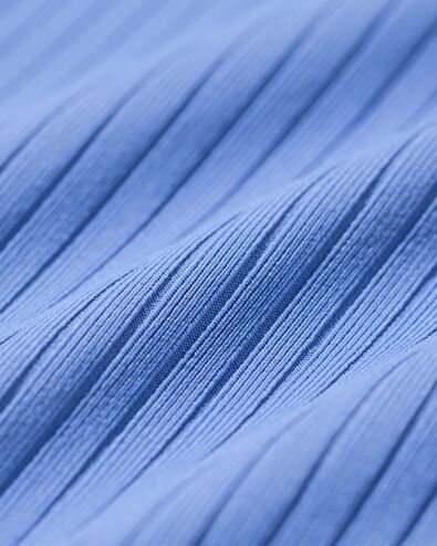 kinderbikini rib blauw blauw - 22260120BLUE - HEMA