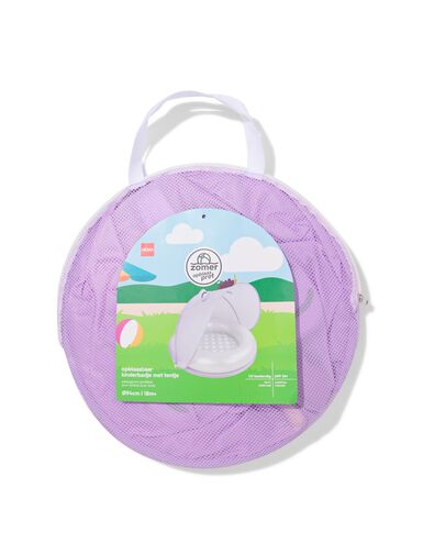 opblaasbaar kinderbadje met tent ⌀94cm eenhoorn - 15800145 - HEMA