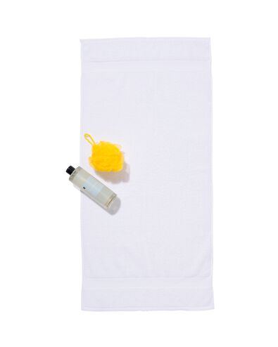 serviette de bain - 50x100 cm - qualit&eacute; &eacute;paisse - blanc blanc serviette 50 x 100 - 5212600 - HEMA